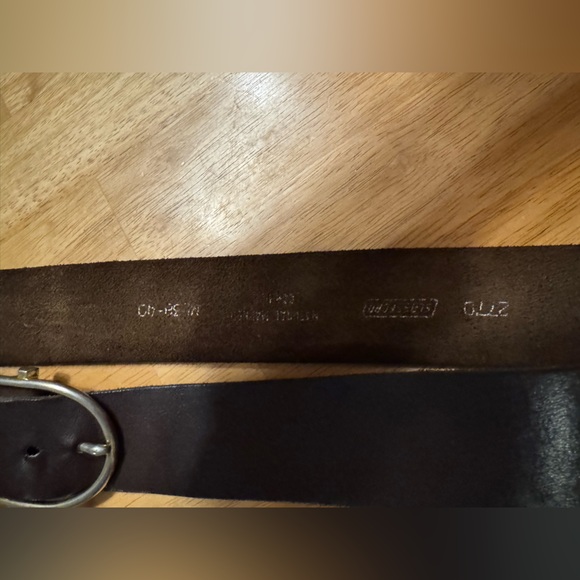 Men's Brown Leather Belt - Picture 4 of 4